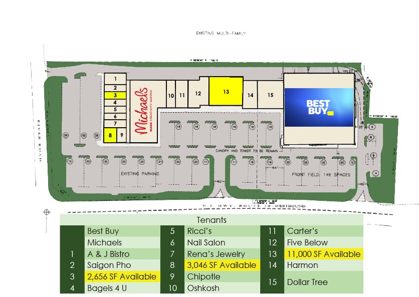 354410 State Route 10, East Hanover, NJ 07936 Castle Ridge Plaza